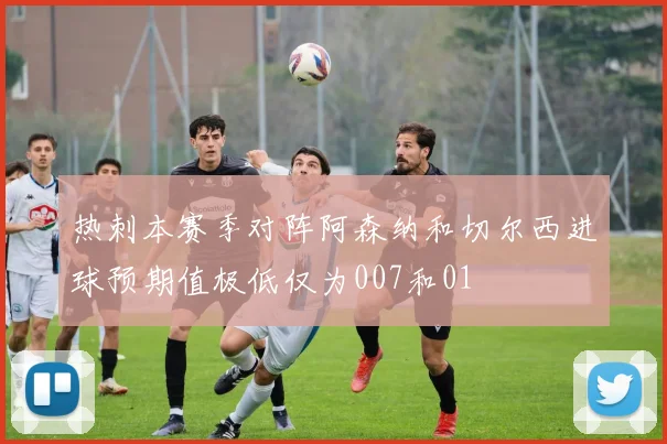热刺本赛季对阵阿森纳和切尔西进球预期值极低仅为007和01